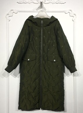 衣系列 8168S081 时尚长款羽绒服品牌女装折扣颦薪