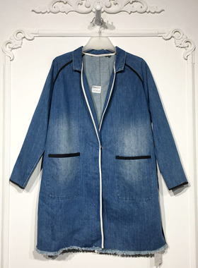 容系列 D99333 时尚牛仔外套品牌女装折扣靓