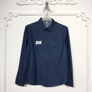 品牌女装 沙旗下M系列 牛仔衬衫 时尚 折扣颦薪 8146S070