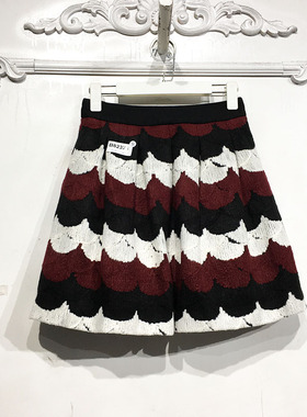 沙系列B82374 时尚短裙品牌女装折扣颦薪