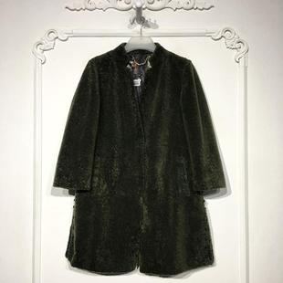 羊毛羊剪绒外套品牌女装 时尚 折扣颦薪 8275S050 西树系列