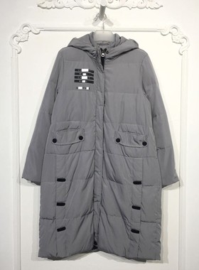 N系列 8167S148 时尚长款羽绒服品牌女装折扣颦薪