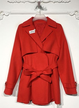 容系列 8267S284 时尚双面呢毛呢外套品牌女装折扣颦薪