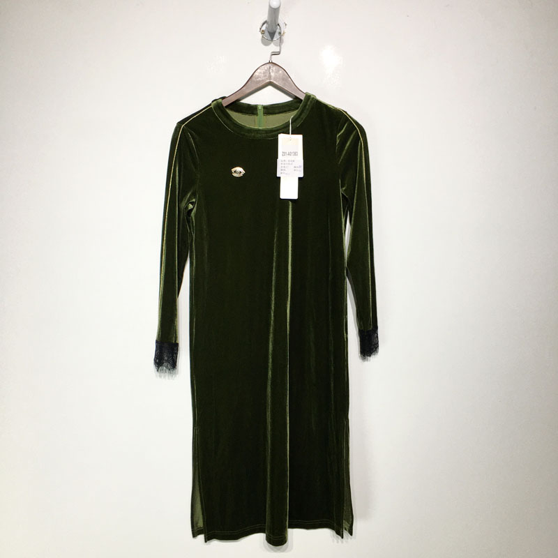 潮系列 Z01-A01363 时尚连衣裙品牌女装折扣靓