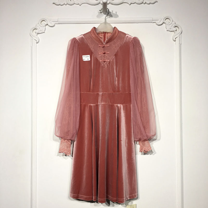 TE系列 PF12498 时尚连衣裙品牌女装折扣馨薪