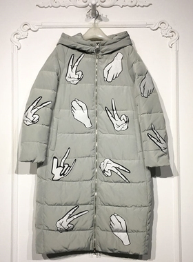 艾O系列 8285S252 时尚羽绒服品牌女装折扣颦薪