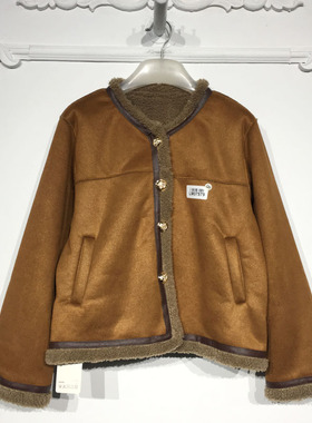 潮系列 LM07579 时尚毛呢外套品牌女装折扣颦薪