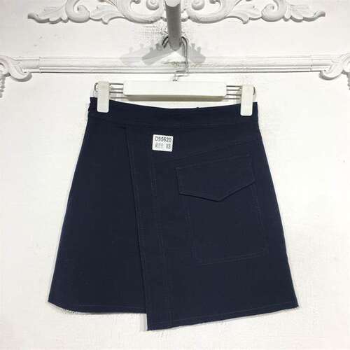 潮系列 D95620 时尚短裙品牌女装折扣颦薪