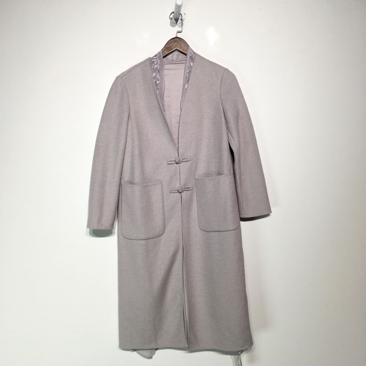 国风系列 Z01-A01535 时尚毛呢外套品牌女装折扣颦薪