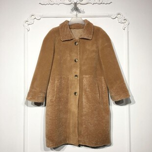 西树系列 8275S007 时尚颗粒绒毛呢外套品牌女装折扣颦薪