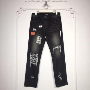 潮系列 LM05480 时尚牛仔长裤品牌男装折扣馨