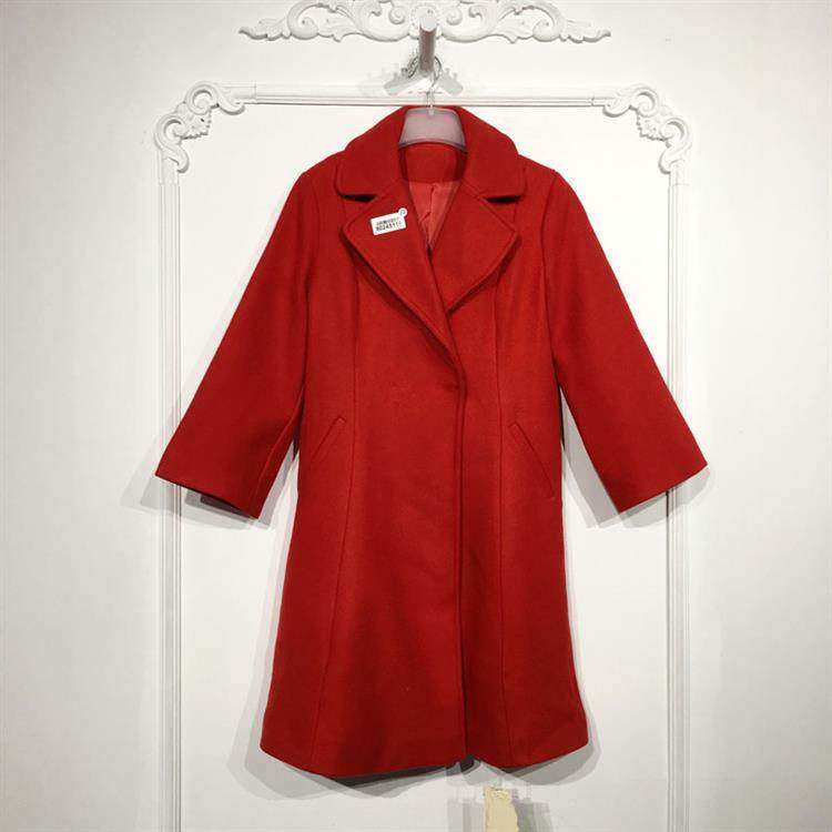 潮系列 8024S118 时尚长款毛呢外套品牌女装折扣颦薪,女装/女士精品,毛呢外套,淘宝优惠券,粉丝福利购,淘宝优惠卷