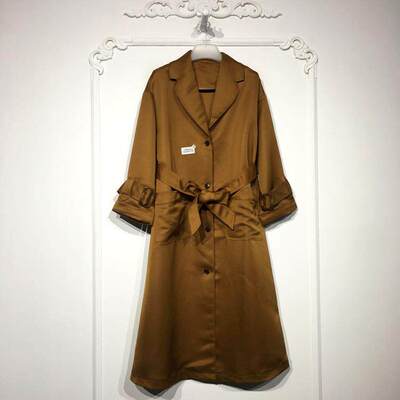 潮系列 8264S185 时尚风衣外套品牌女装折扣颦薪