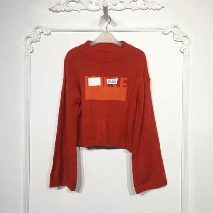 欧系列 8021S021 时尚针织衫品牌女装折扣颦薪