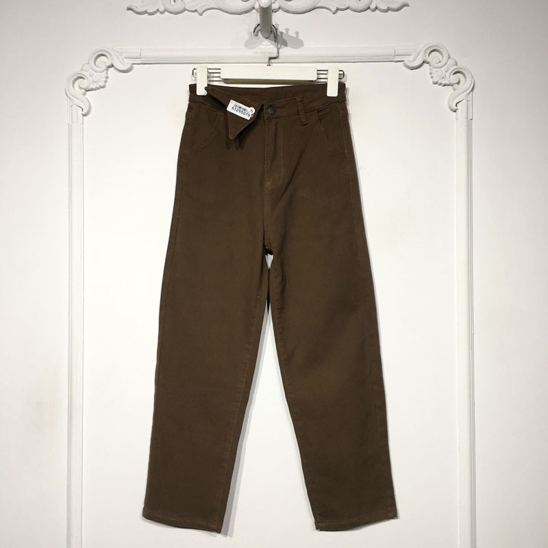 YZQ系列 8329S079 时尚牛仔长裤品牌女装折扣颦薪