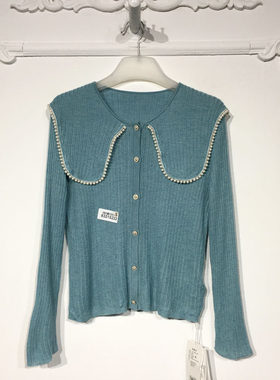 潮系列 8321S222 时尚针织开衫品牌女装折扣颦薪