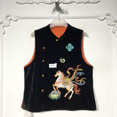 马夹品牌女装 容悦 国风新中式 时尚 折扣颦薪 YB000731