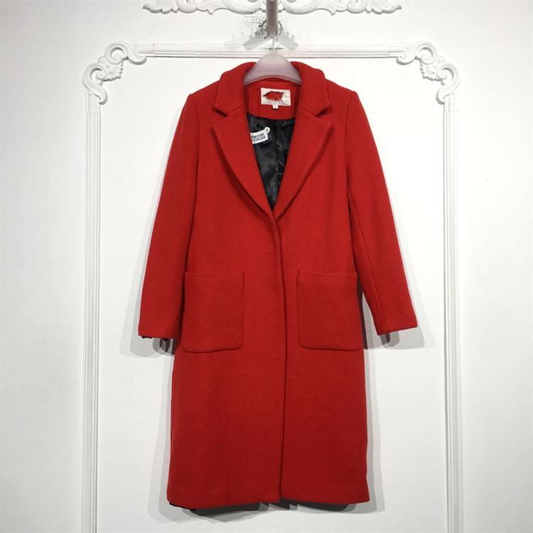 秋系列 8125S268 时尚毛呢外套品牌女装折扣颦薪