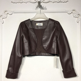 pu皮皮衣外套品牌女装 时尚 折扣颦薪 8335S025 然系列