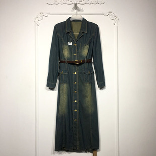 牛仔连衣裙品牌女装 时尚 折扣颦薪 8334S218 录系列