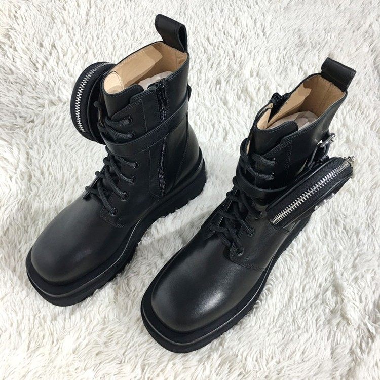 欧系列 PF12350 时尚牛皮革女鞋品牌折扣颦薪,女鞋,马丁靴,淘宝优惠券,粉丝福利购,淘宝优惠卷