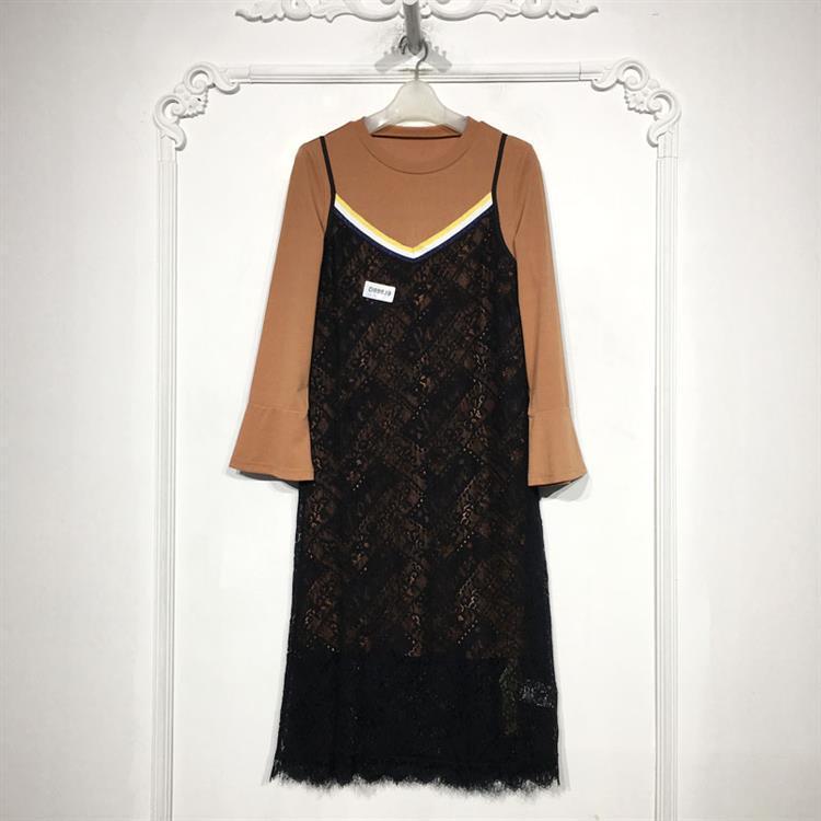 GP系列 D89839 时尚连衣裙两件套品牌女装折扣颦薪