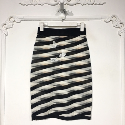 欧系列 8271S131 时尚针织半身裙品牌女装折扣颦薪