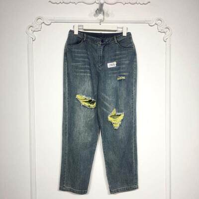 DDO系列 8229S180 时尚牛仔长裤品牌女装折扣颦薪