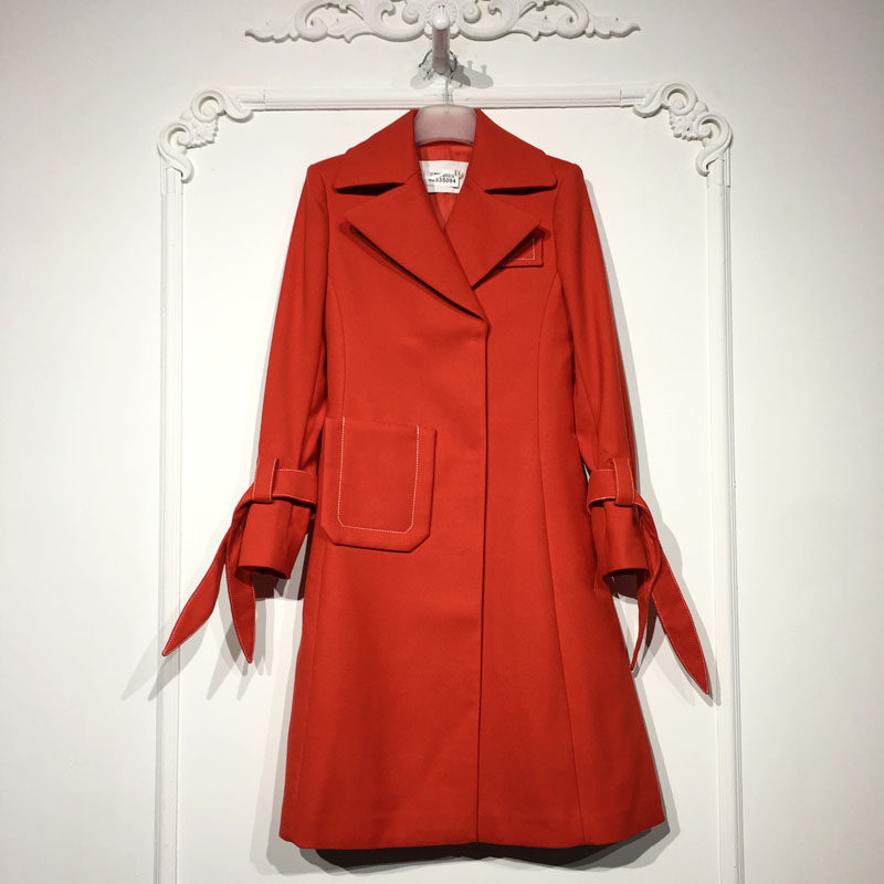 欧系列 8253S094 时尚毛呢外套品牌女装折扣颦薪