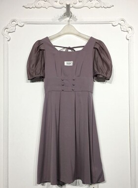 潮系列 8196S073 时尚连衣裙品牌女装折扣颦薪