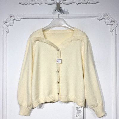 容悦 K50479 时尚针织开衫品牌女装折扣颦薪呦