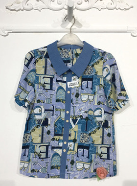 乔系列 8042S015 时尚衬衫品牌女装折扣颦薪