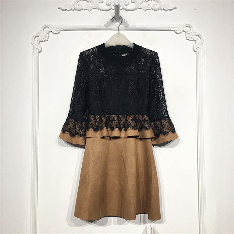 莫KN系列 D88115 时尚连衣裙品牌女装折扣颦薪