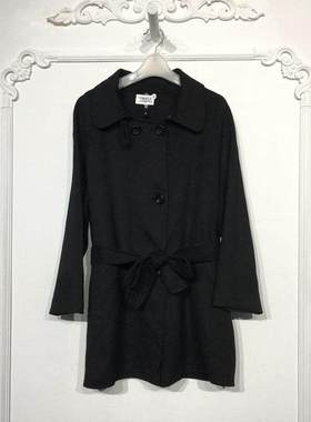 潮系列 8025S083 时尚羊毛双面呢毛呢外套品牌女装折扣颦薪