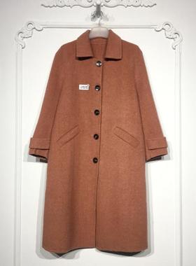 西树系列 8276S196 时尚羊毛双面呢毛呢外套品牌女装折扣颦薪