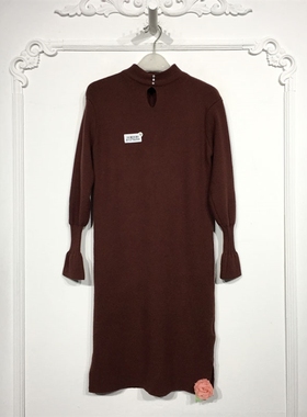 乔系列 8137S254 时尚针织连衣裙品牌女装折扣颦薪