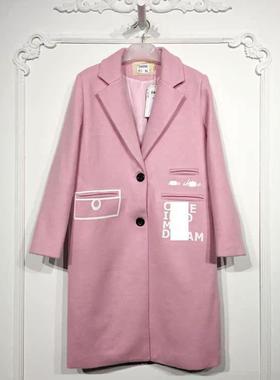 艾O系列 D96910 时尚毛呢外套品牌女装折扣颦薪