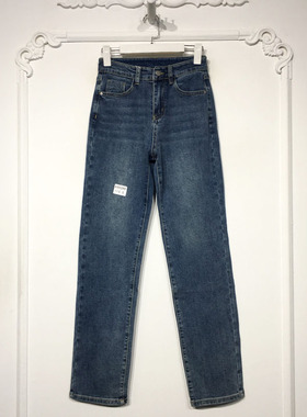 容系列 K50289 时尚牛仔长裤品牌女装折扣颦薪