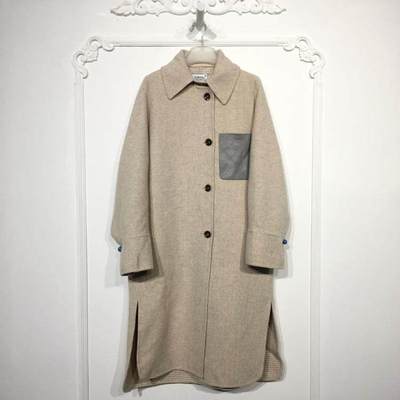衣系列 8052S023 时尚双面呢毛呢外套品牌女装折扣颦薪