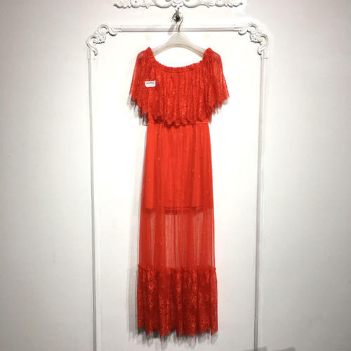 欧系列 D83751 时尚连衣裙品牌女装折扣颦薪