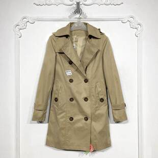 风衣外套品牌女装 时尚 折扣颦薪啵 D90176 乔系列