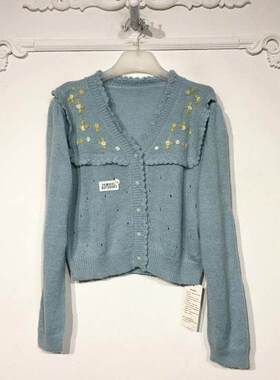 容悦 8272S083 时尚针织开衫品牌女装折扣颦薪