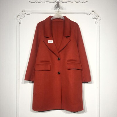 容系列 8286S122 时尚羊毛双面呢毛呢外套品牌女装折扣颦薪