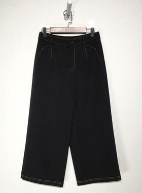 潮系列 Z01-A00943 时尚八分裤品牌女装折扣颦薪