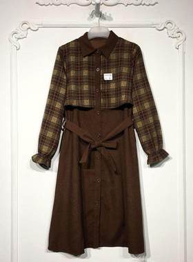 潮系列 D99126 时尚连衣裙品牌女装折扣颦薪