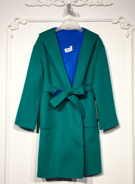 容系列 8253S020 时尚羊毛双面呢毛呢外套品牌女装折扣颦薪