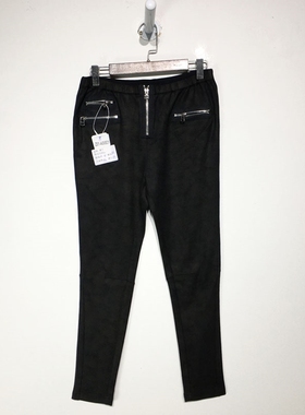 潮系列 Z01-A00831 时尚七分裤品牌女装折扣颦薪