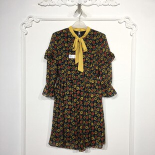 兰系列 8181S134 时尚连衣裙品牌女装折扣颦薪