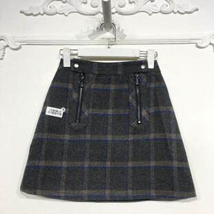 潮系列 8156S179 时尚短裙品牌女装折扣颦薪