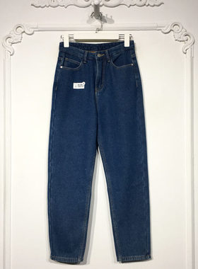 YZQ系列 8329S107 时尚绒里牛仔长裤品牌女装折扣颦薪